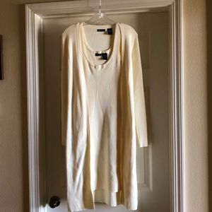 Ribbed Dress with matching sweater